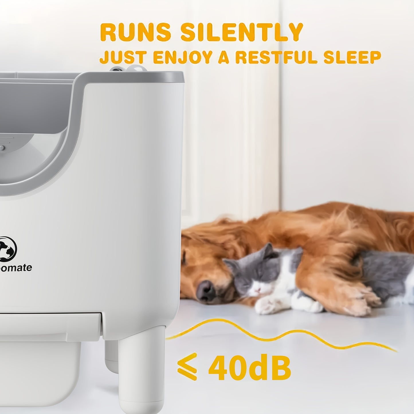 1pc Furoomate Self-Cleaning Litter Box, Open-Top Automatic Cat Litter Box, Easy Maintenance, with Built-in Safety Features And Odor Control Christmas Cat Toys for Indoor Cats