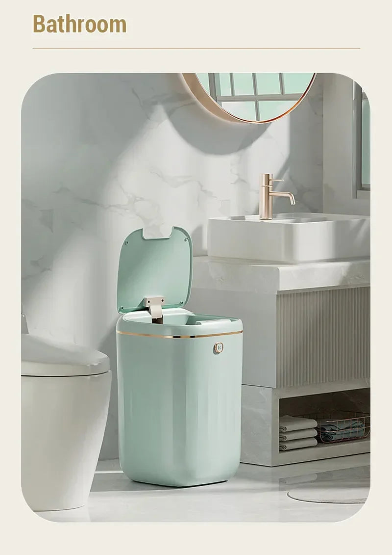 XIAOMI 20L Automatic Sensor Trash Can Rechargeable Smart Dustbin For Bathroom Toilet Touchless Wastebasket With Lid Smart Home
