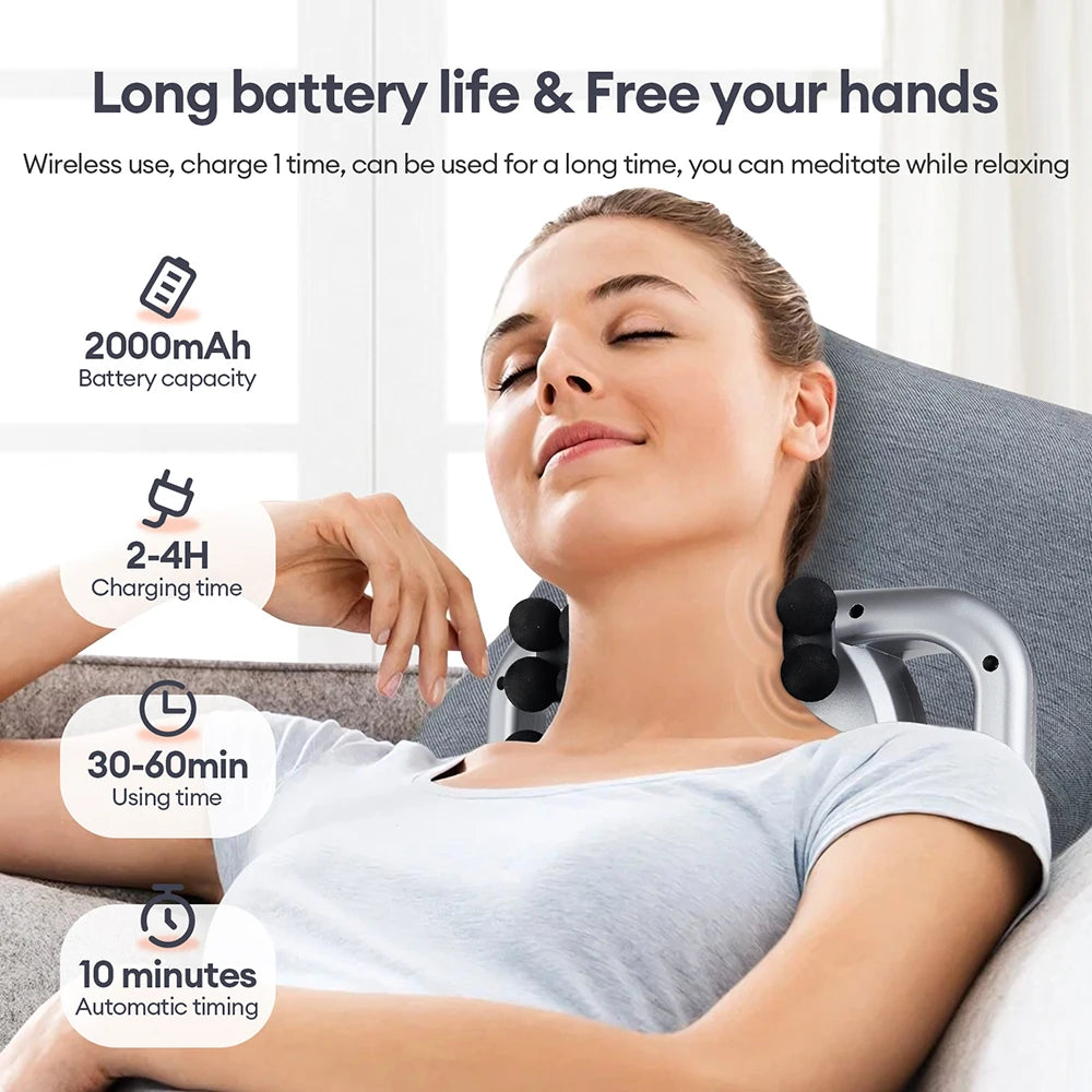 22-Head Fascia Gun High-Frequency Vibration Body Massage Gun Back and Waist Massager Neck Shoulder Massager Muscle masajeador