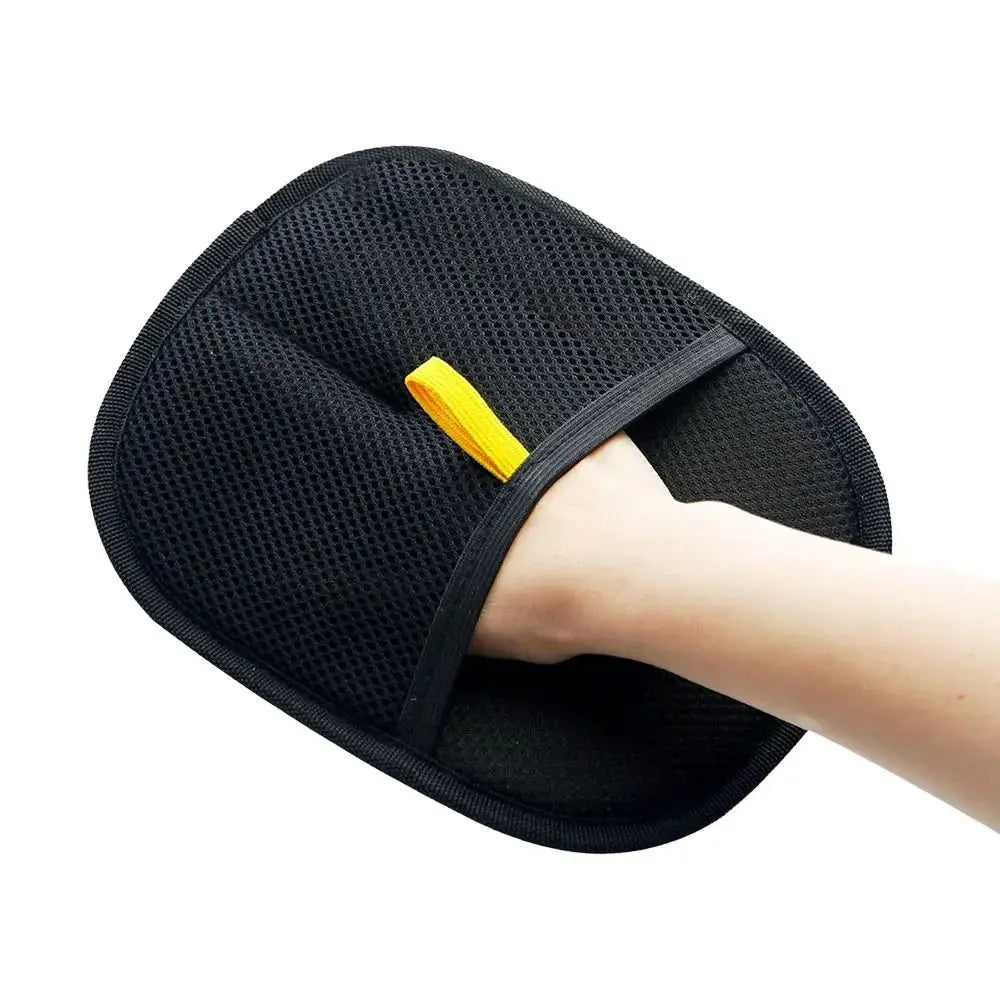 Two-way Pet Static Hair Removal Gloves Washable Reusable Static Dust Brush Multifunctional Mesh Cloth Pet Grooming Gloves Home