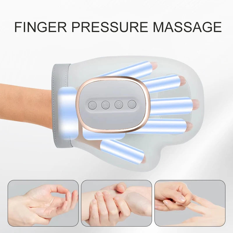 NEW Electric Hand Massager with Airbag Compression Cordless Glove Massager Application for Palm Finger Relaxation Gift