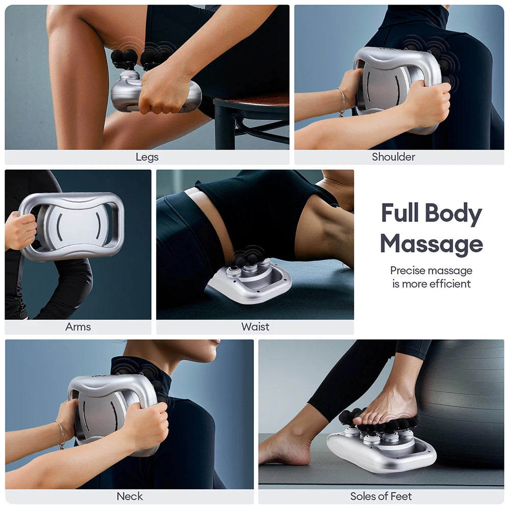 22-Head Fascia Gun High-Frequency Vibration Body Massage Gun Back and Waist Massager Neck Shoulder Massager Muscle masajeador