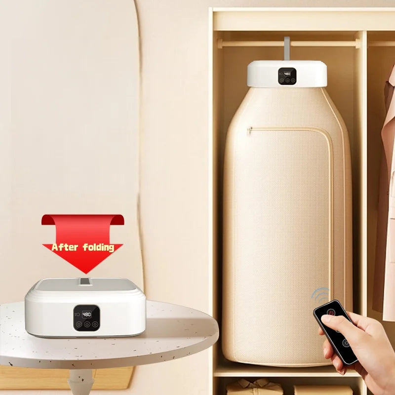 Foldable clothes dryer home adult baby smart dryer dormitory travel portable remote control dryer