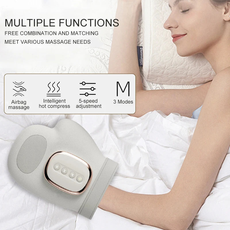 NEW Electric Hand Massager with Airbag Compression Cordless Glove Massager Application for Palm Finger Relaxation Gift
