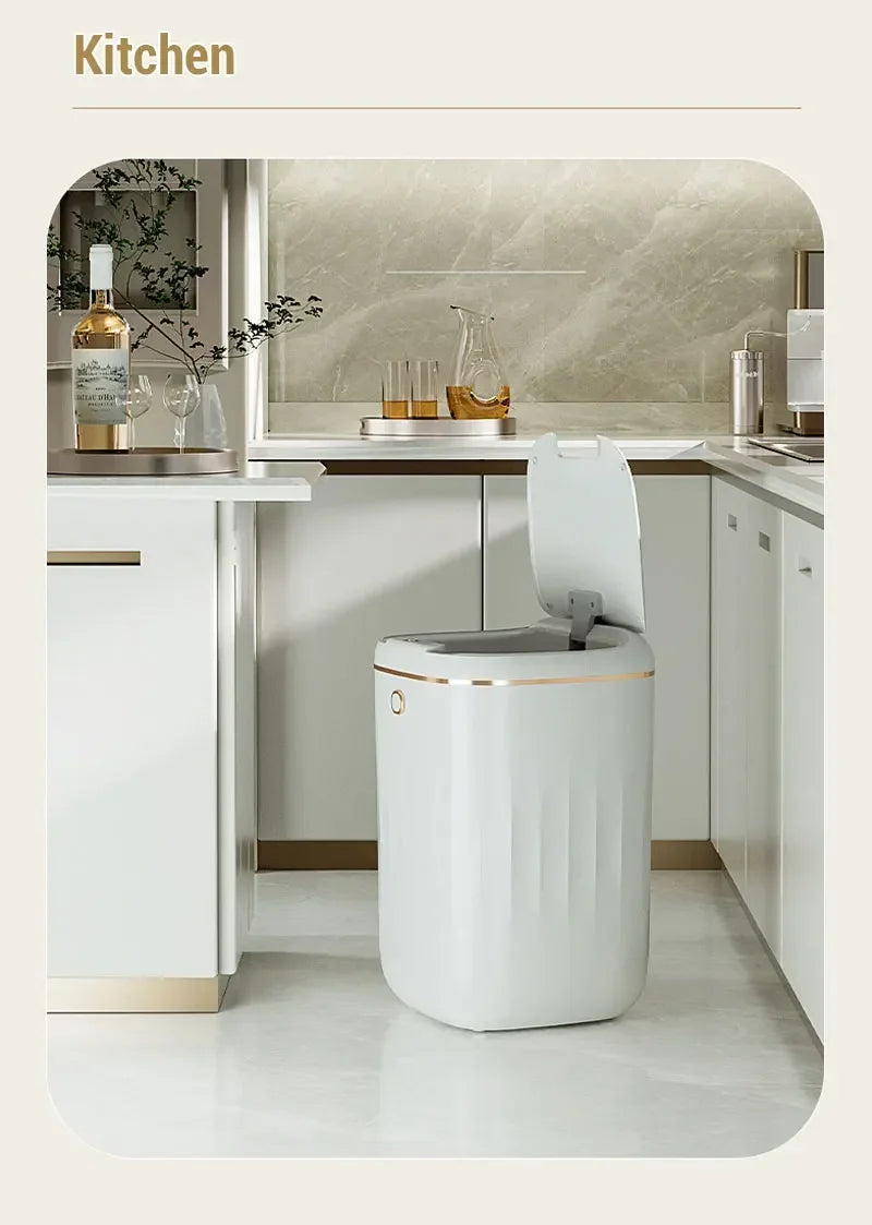 XIAOMI 20L Automatic Sensor Trash Can Rechargeable Smart Dustbin For Bathroom Toilet Touchless Wastebasket With Lid Smart Home
