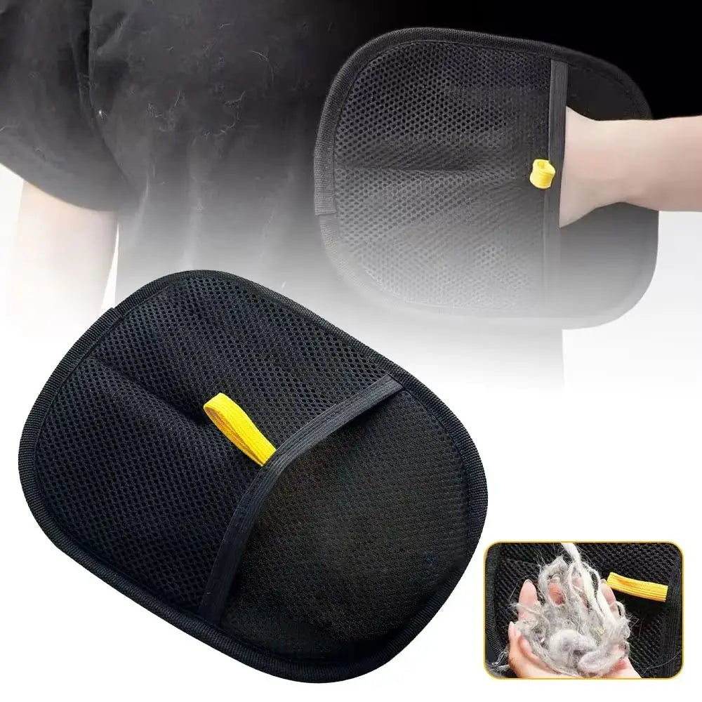 Two-way Pet Static Hair Removal Gloves Washable Reusable Static Dust Brush Multifunctional Mesh Cloth Pet Grooming Gloves Home