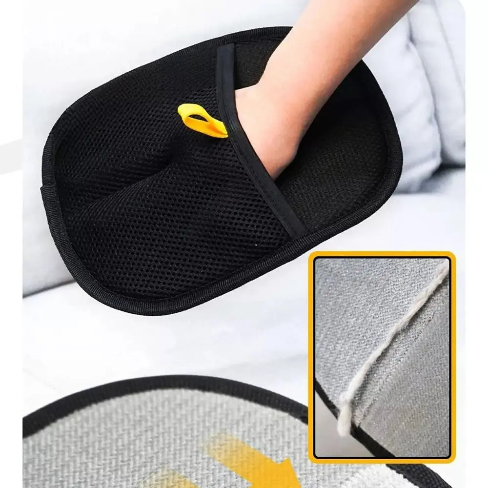 Two-way Pet Static Hair Removal Gloves Washable Reusable Static Dust Brush Multifunctional Mesh Cloth Pet Grooming Gloves Home