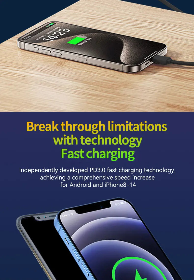 GaN 20W Fast charging PD3.0 Charger Type C lighting For iPhone 12 13 Samsung Huawei Xiaomi Mobile Phone EU/US Plug Wall Charger