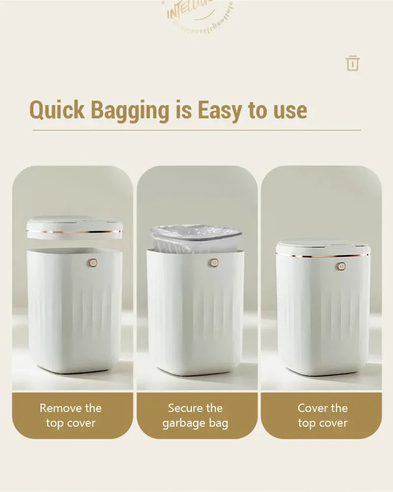 XIAOMI 20L Automatic Sensor Trash Can Rechargeable Smart Dustbin For Bathroom Toilet Touchless Wastebasket With Lid Smart Home