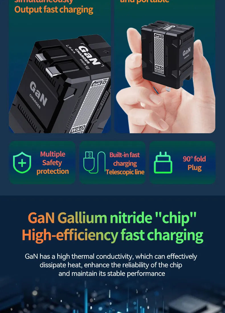 GaN 20W Fast charging PD3.0 Charger Type C lighting For iPhone 12 13 Samsung Huawei Xiaomi Mobile Phone EU/US Plug Wall Charger