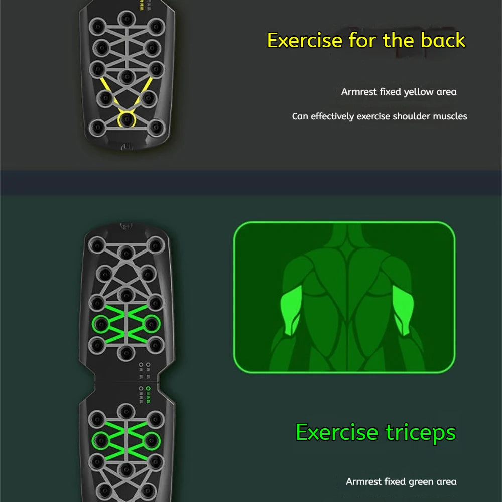 Foldable Multi-Functional Push Up Board Chest Abs Training Equipment Portable Home Gym Fitness Tool for Men Core Workout