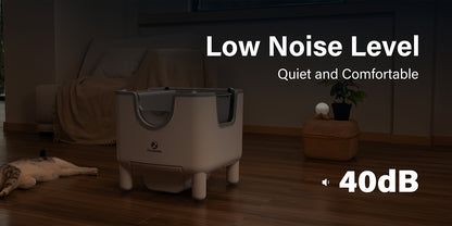 1pc Furoomate Self-Cleaning Litter Box, Open-Top Automatic Cat Litter Box, Easy Maintenance, with Built-in Safety Features And Odor Control Christmas Cat Toys for Indoor Cats