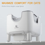 1pc Furoomate Self-Cleaning Litter Box, Open-Top Automatic Cat Litter Box, Easy Maintenance, with Built-in Safety Features And Odor Control Christmas Cat Toys for Indoor Cats