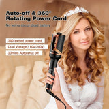 4-Speed Auto Rotating Curling Iron – Instant Heat, Tangle-Free, Dual-Voltage