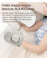 NEW Electric Hand Massager ｗith Airbag Compression Cordless Glove Massager Application for Palm Finger Relaxation Gift