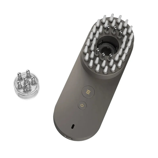 Electric Salon Scalp Care Hair Growth Comb LED Red Light Vibration Massage Comb Device