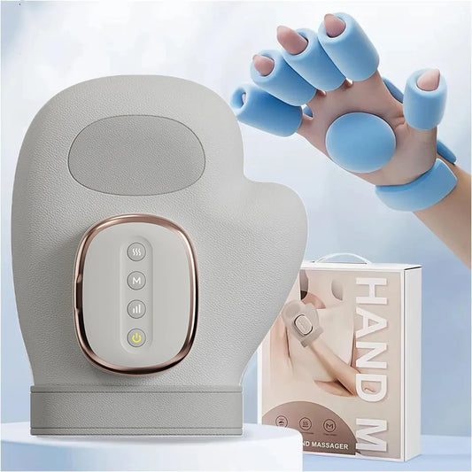 NEW Electric Hand Massager ｗith Airbag Compression Cordless Glove Massager Application for Palm Finger Relaxation Gift