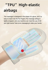 NEW Electric Hand Massager ｗith Airbag Compression Cordless Glove Massager Application for Palm Finger Relaxation Gift