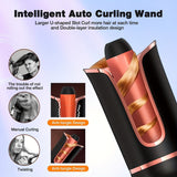 4-Speed Auto Rotating Curling Iron – Instant Heat, Tangle-Free, Dual-Voltage