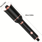 4-Speed Auto Rotating Curling Iron – Instant Heat, Tangle-Free, Dual-Voltage
